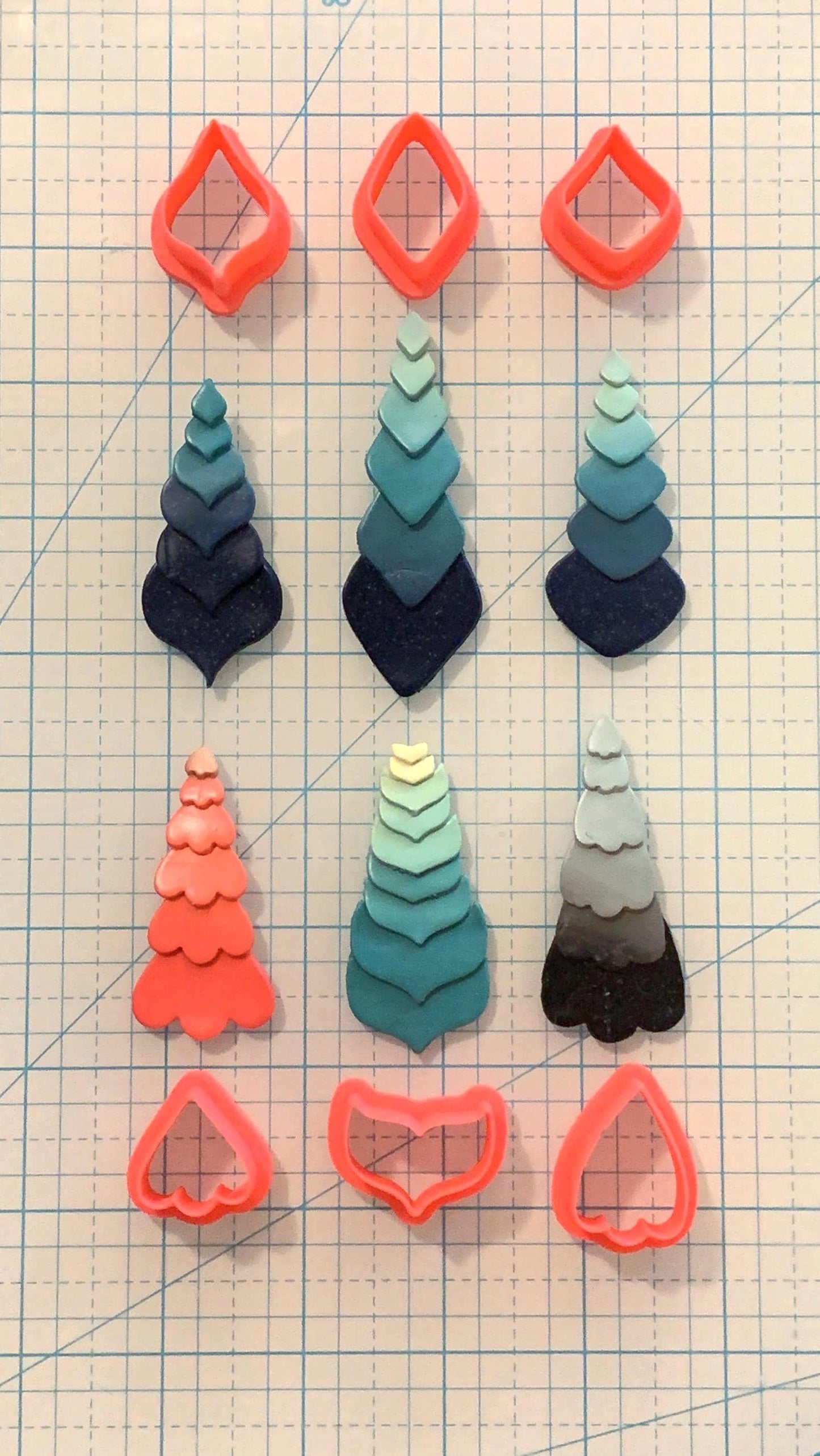 Dragon Scale Armor Cutters | Fantasy Creature Clay Tools