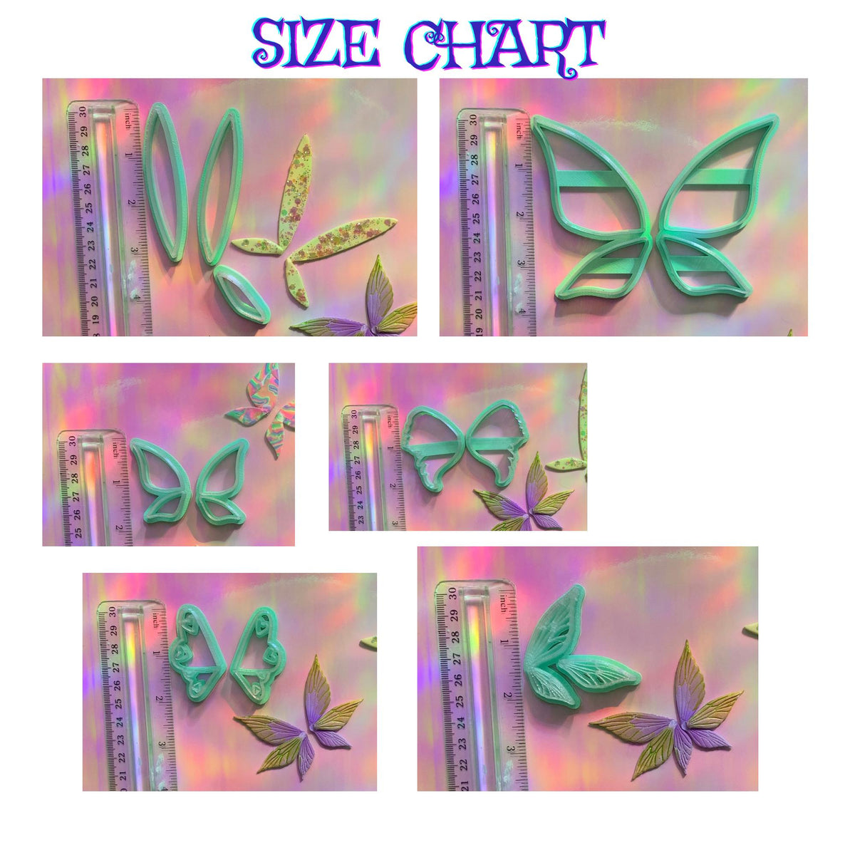 Fairy Cutter Kit for Polymer Clay | Doll Tools, Texture Rollers, Leaf Cutters