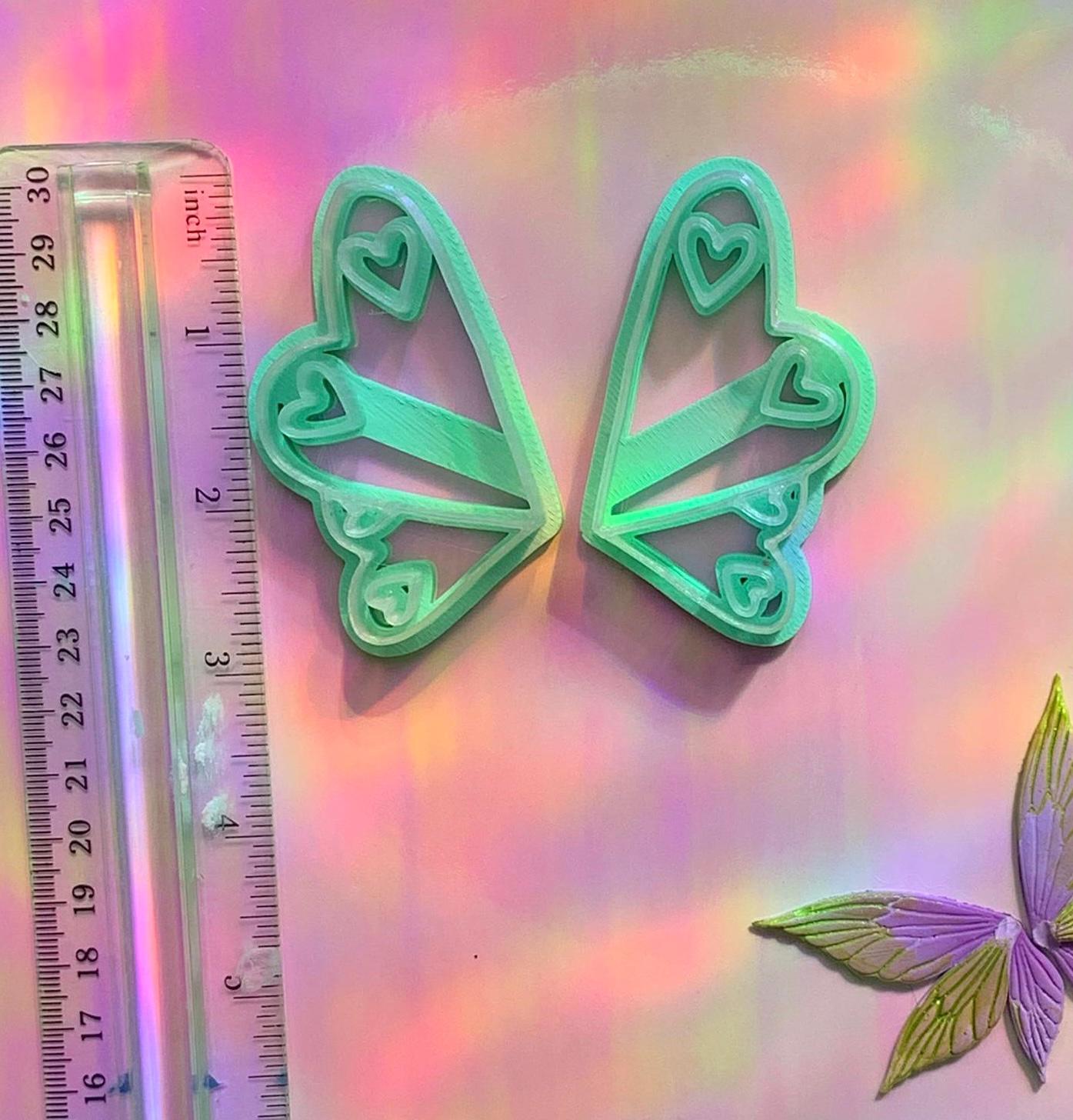 Fairy Wing Cutter Set | 5 Pairs of Polymer Clay Fantasy Wing Cutters | Creaturecraft System