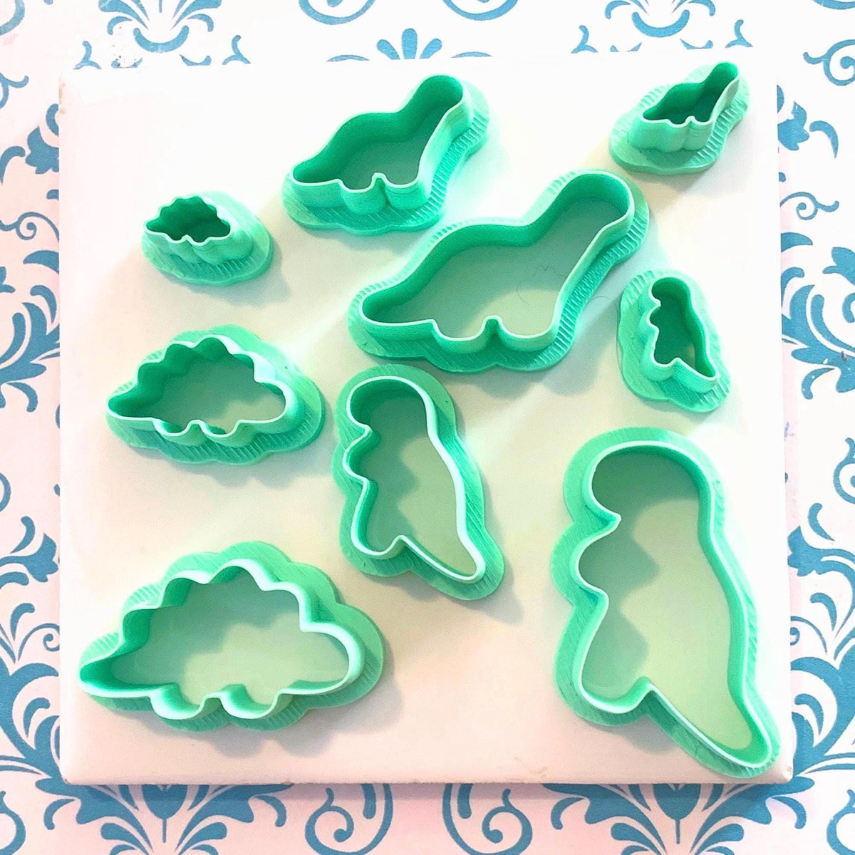 Dinosaur Nugget Polymer Clay Cutters | Fun Clay Craft Shapes