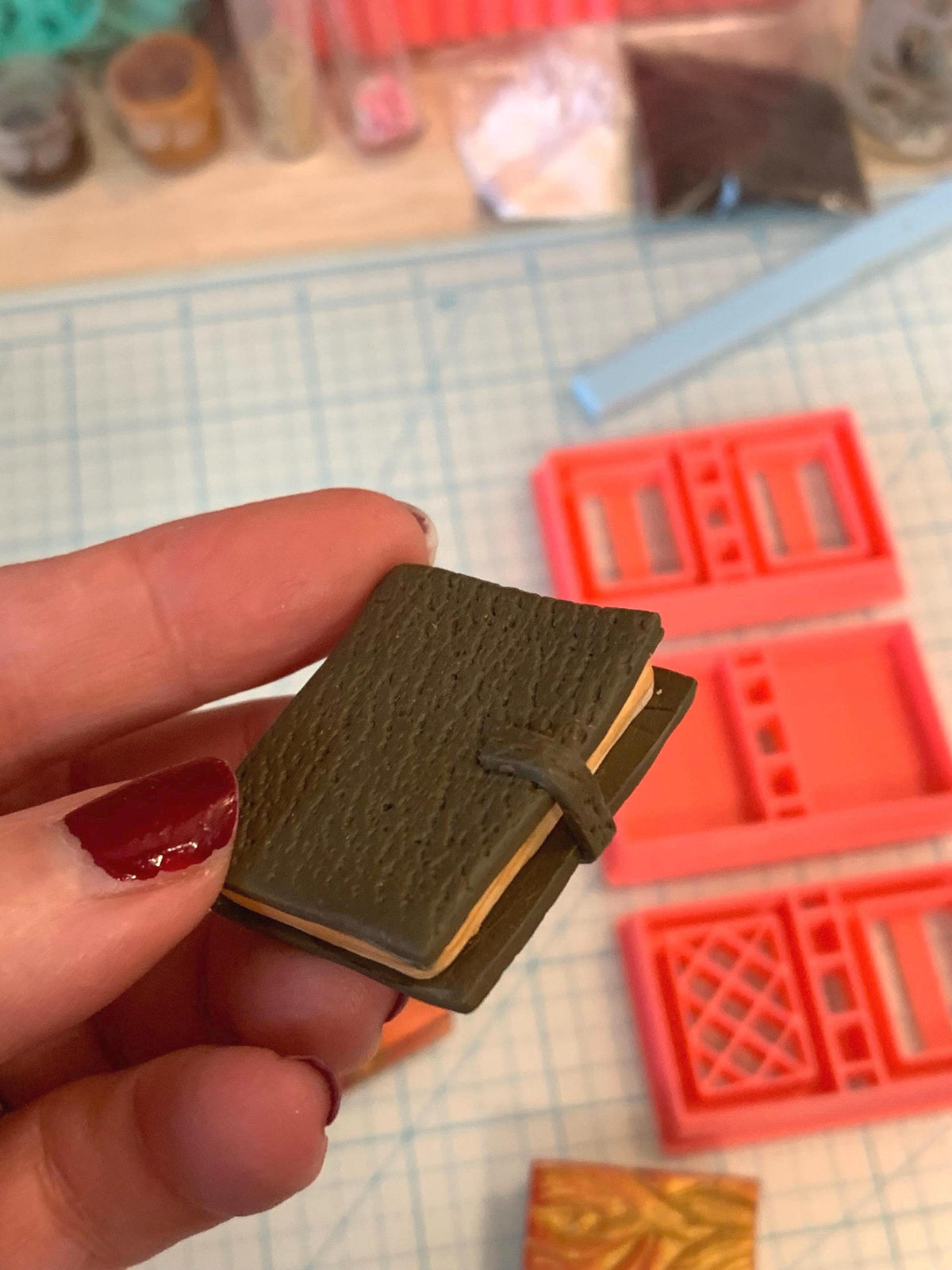 Single Book Cover Cutter | Polymer Clay Tool | Minature Books