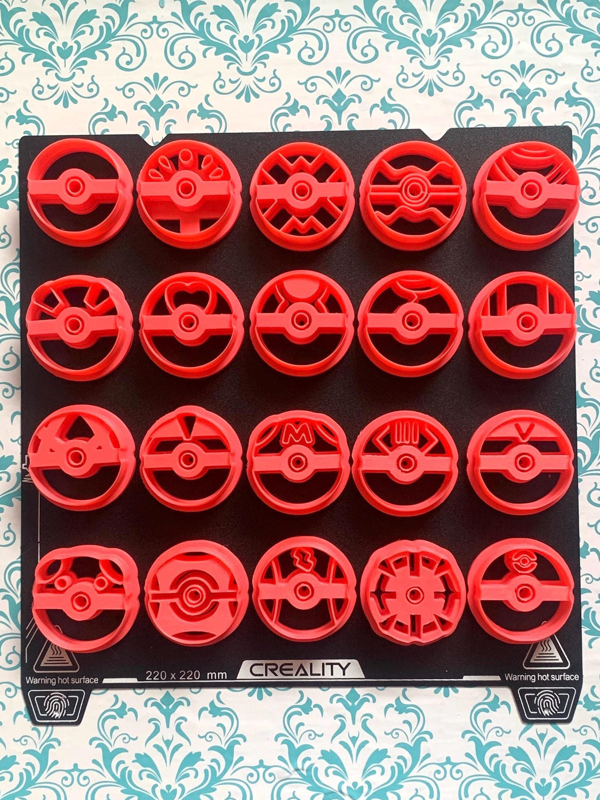 20 Game-inspired Ball Polymer Clay Cutters | Retro Game-Inspired Shapes for Jewelry Making