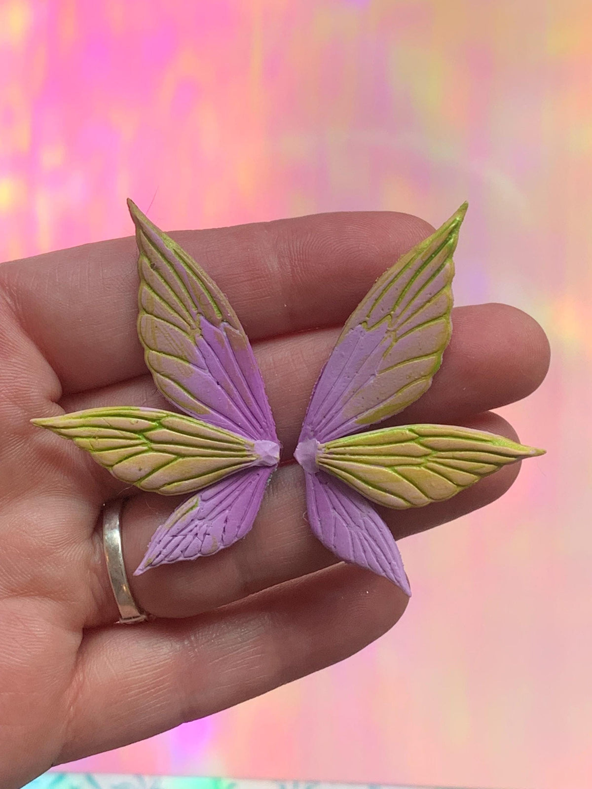 Mini Fairy Wing 4 pack | 2-Inch Polymer Clay Fantasy Wing Cutters | Creaturecraft System