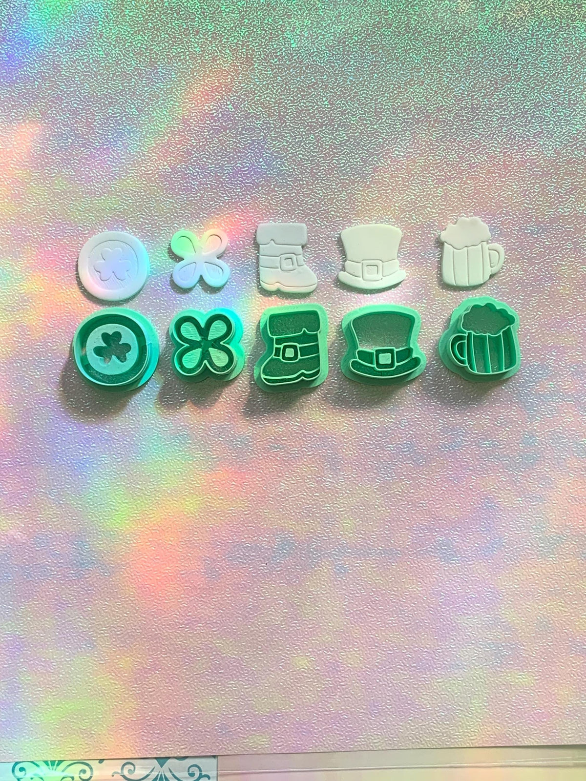 St. Patrick's Day Polymer Clay Cutters | Earrings, Clay Charms