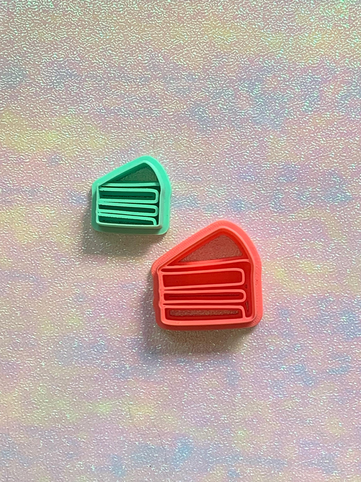 Layered Cake Slice Polymer Clay Cutter  Dessert Clay Tool