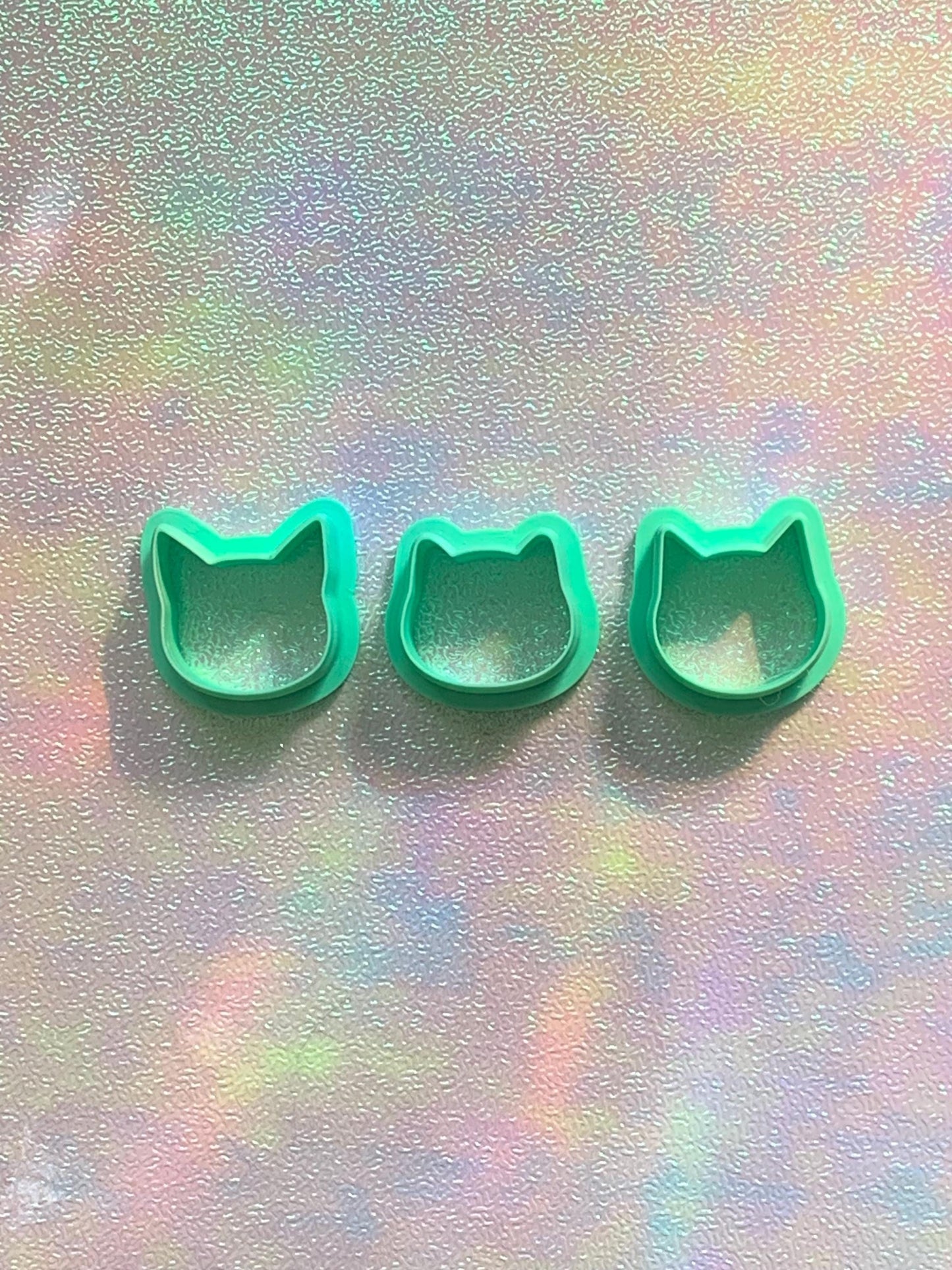 Polymer Clay Cat Head Cutters  Animal Shape for Earrings & Jewelry Making | 3 Styles