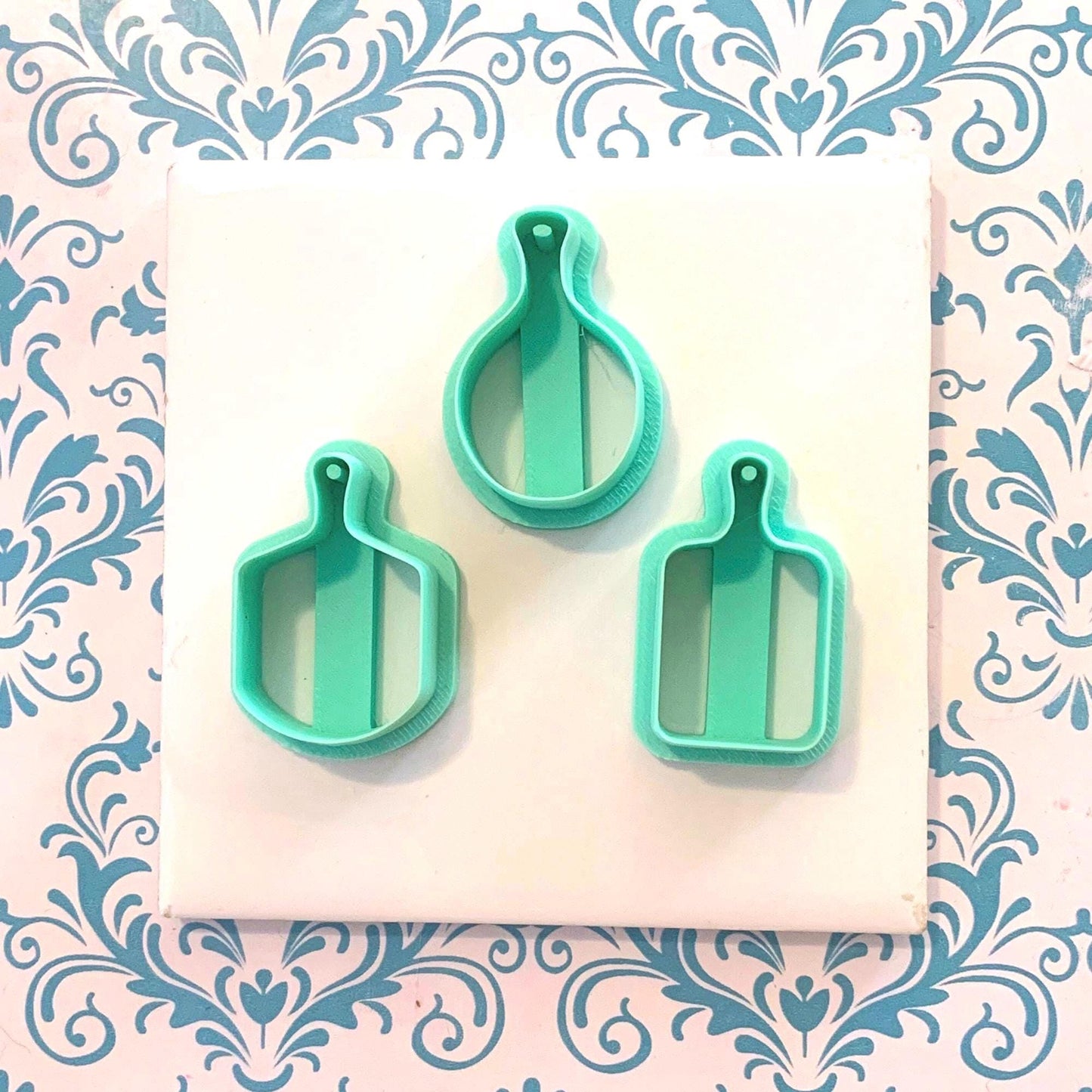 Mini Charcuterie Board Trio Cutters  Polymer Clay Earring Tools, Tiny Food Jewelry Set