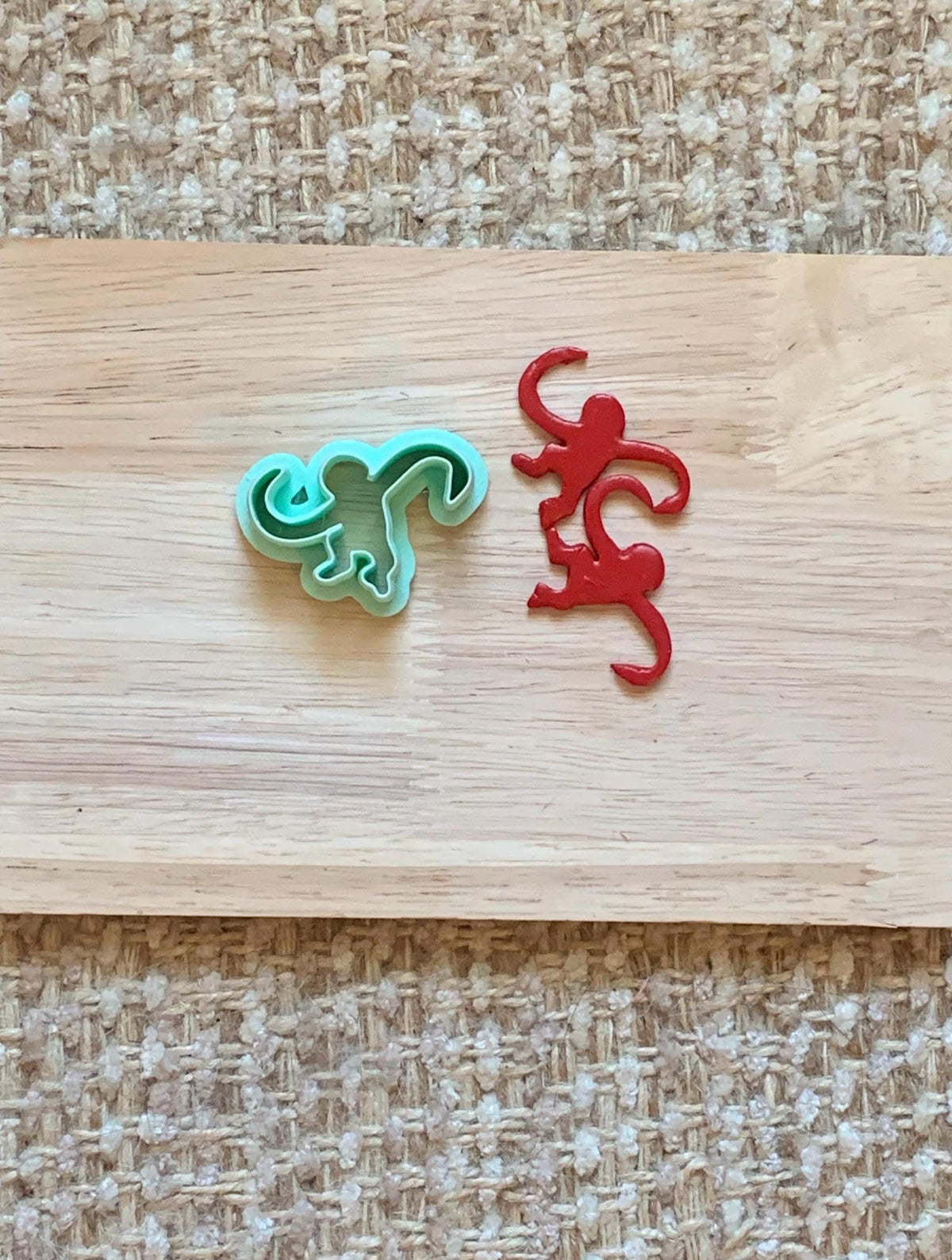 Barrel of Monkeys Polymer Clay Cutter | Retro Toy Shape for Earrings & Charms