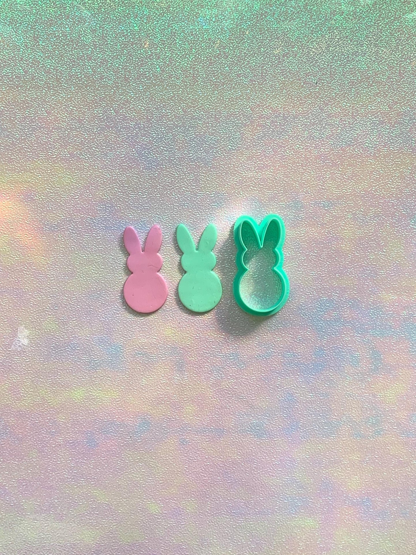 Marshmallow Bunny Polymer Clay Cutter| Easter Spring | jewelry making tools