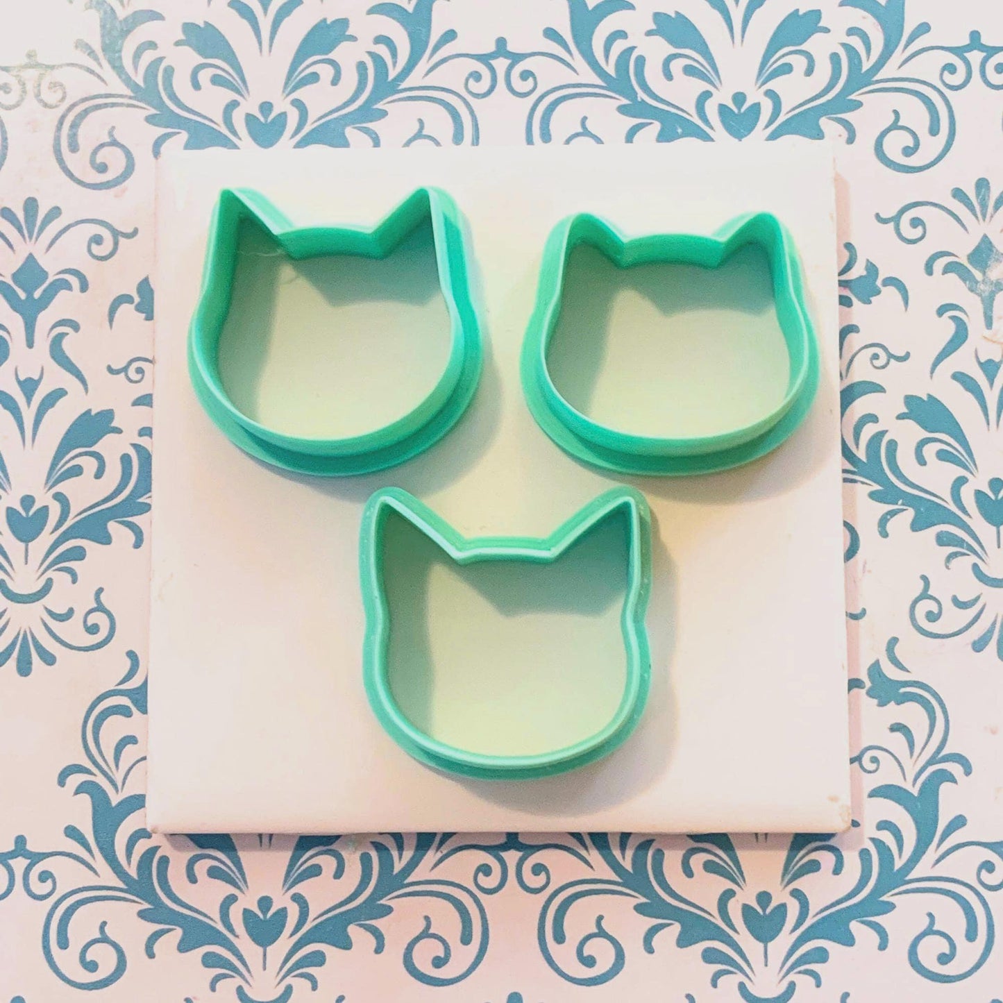 Polymer Clay Cat Head Cutters  Animal Shape for Earrings & Jewelry Making | 3 Styles