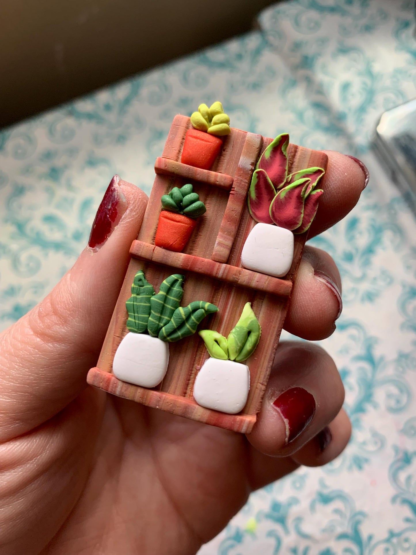 Polymer Clay Plant Shelf Kit  Mini Decor Cutters & Tools (Easy System)
