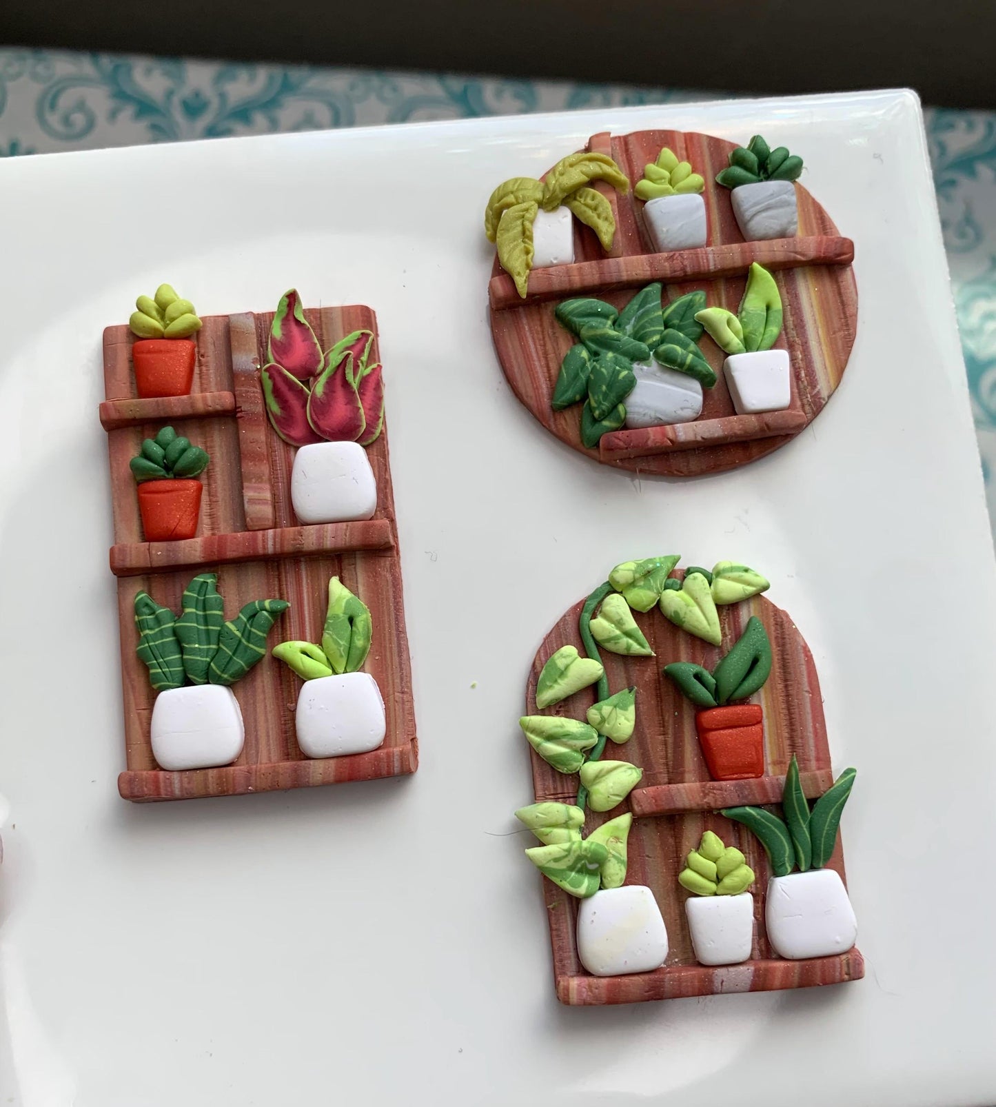 Polymer Clay Plant Shelf Kit  Mini Decor Cutters & Tools (Easy System)