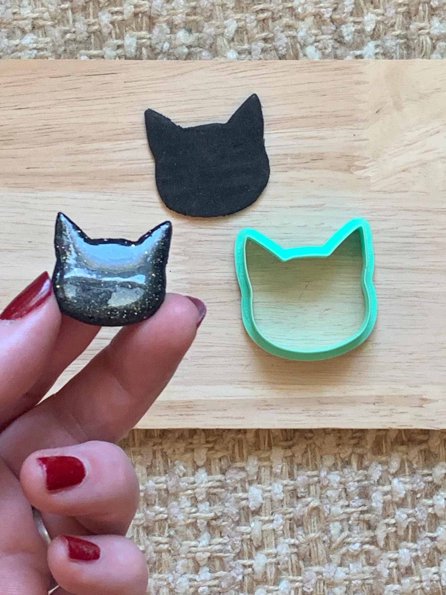 Polymer Clay Cat Head Cutters  Animal Shape for Earrings & Jewelry Making | 3 Styles