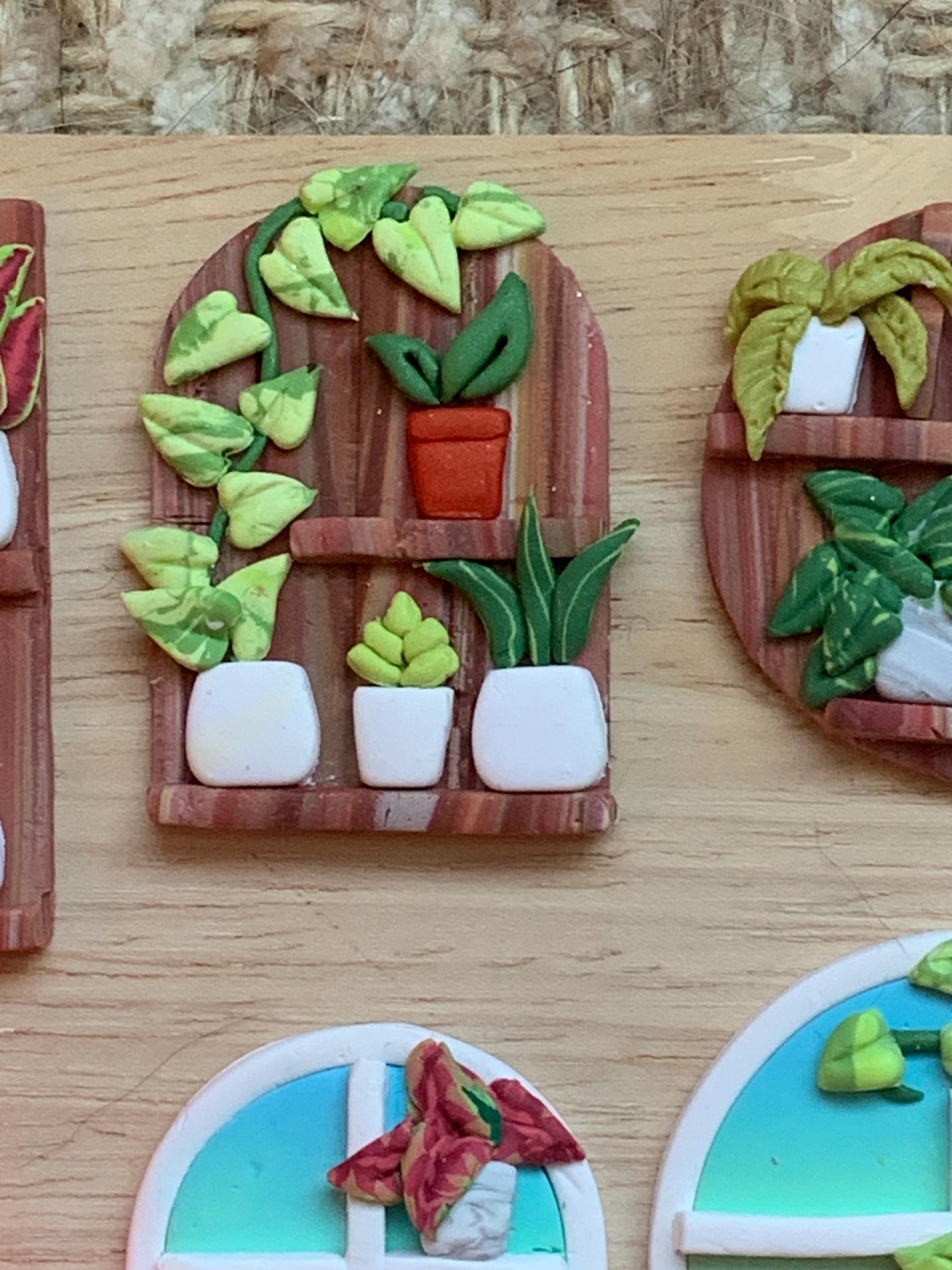 Polymer Clay Plant Shelf Kit  Mini Decor Cutters & Tools (Easy System)