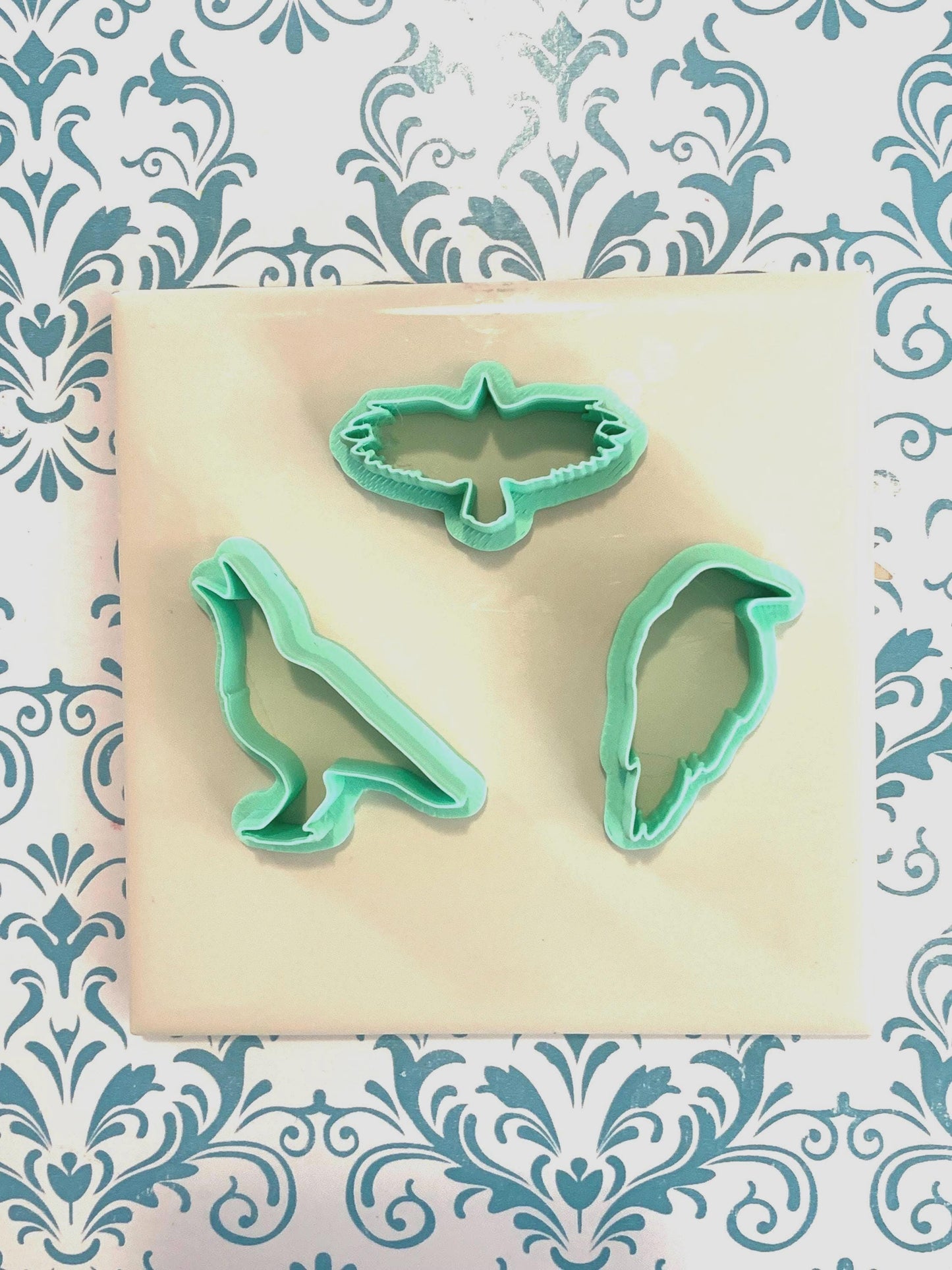 Raven Bird Cutters for Polymer Clay Jewelry Making | 3 Pack Statement Earring Tool