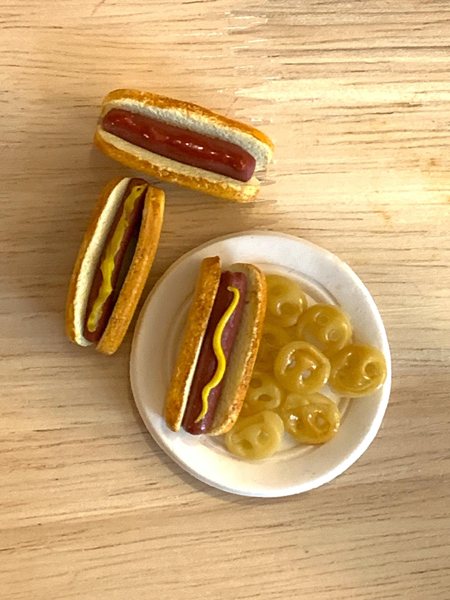 Miniature Hot Dog Lunch Cutter Kit for Polymer Clay | Mini Food Collection