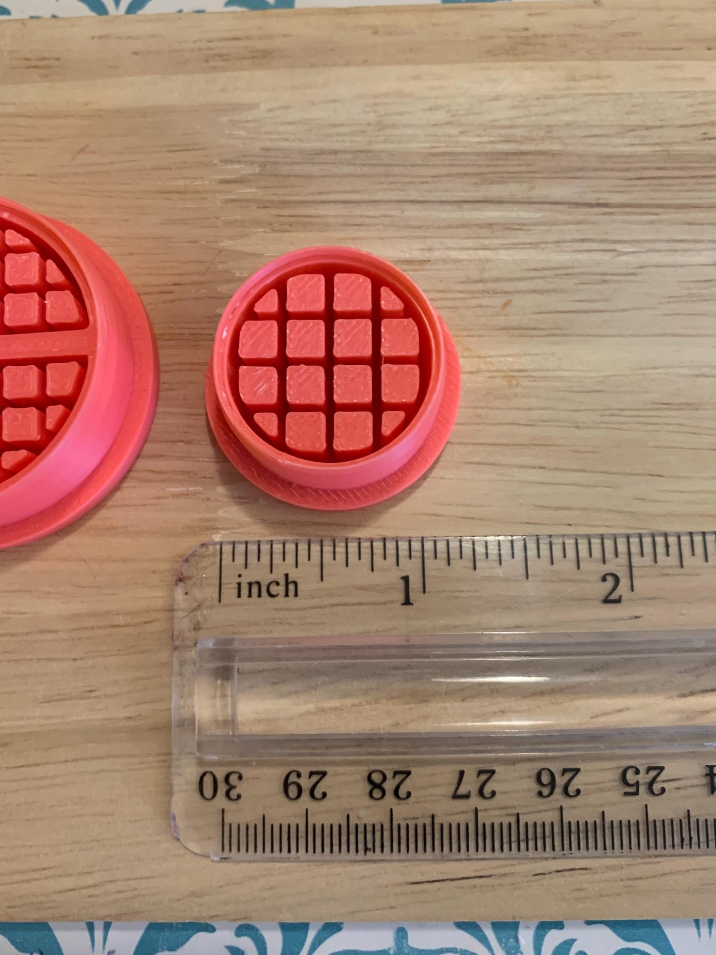 Miniature Waffle Cutter Set for Polymer Clay | Mini Food Collection