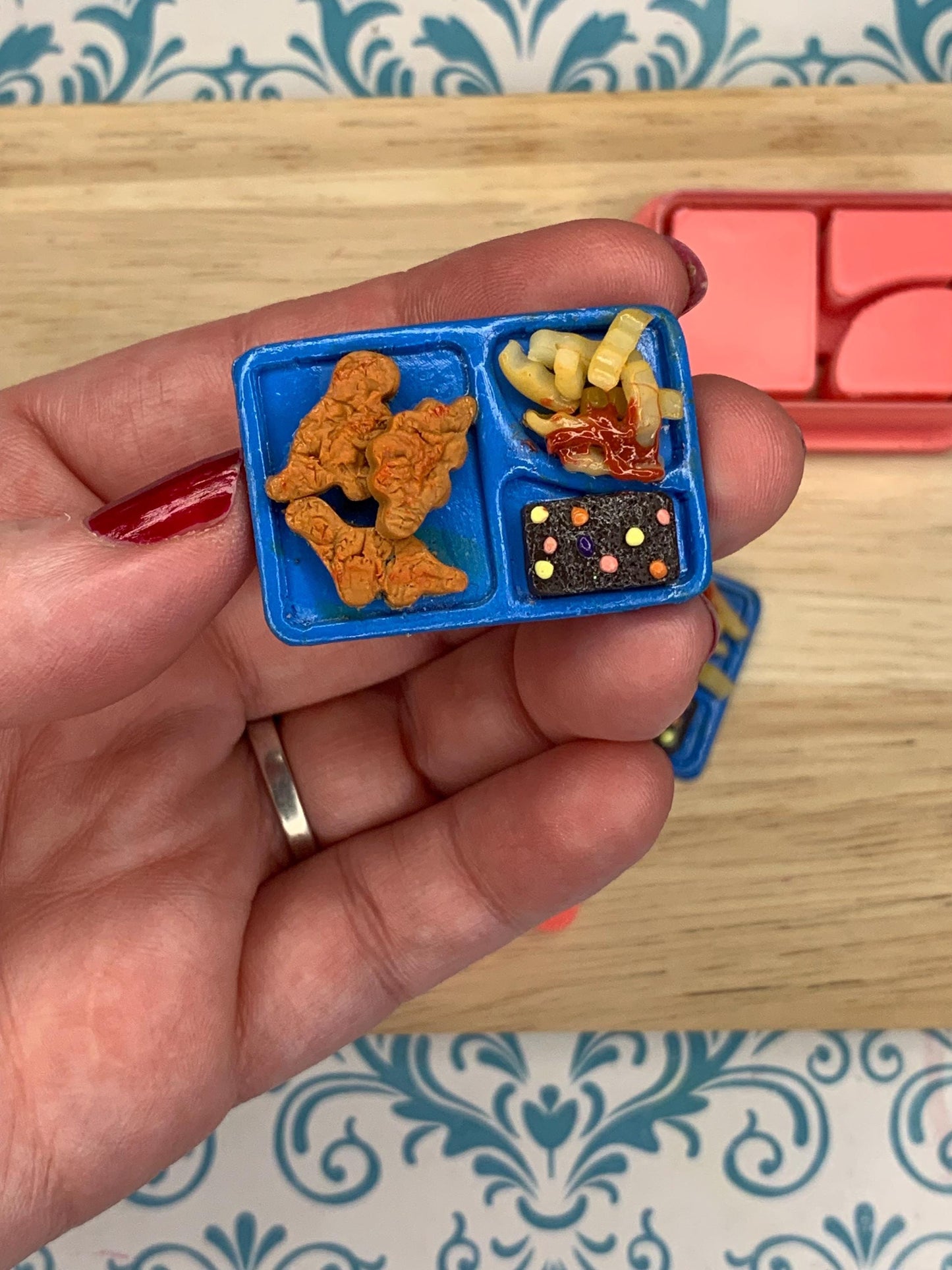 Nostalgic Lunch Tray Cutter Set for Polymer Clay | Mini Food Cutters