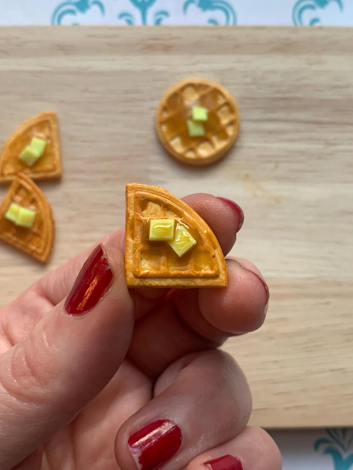 Miniature Waffle Cutter Set for Polymer Clay | Mini Food Collection