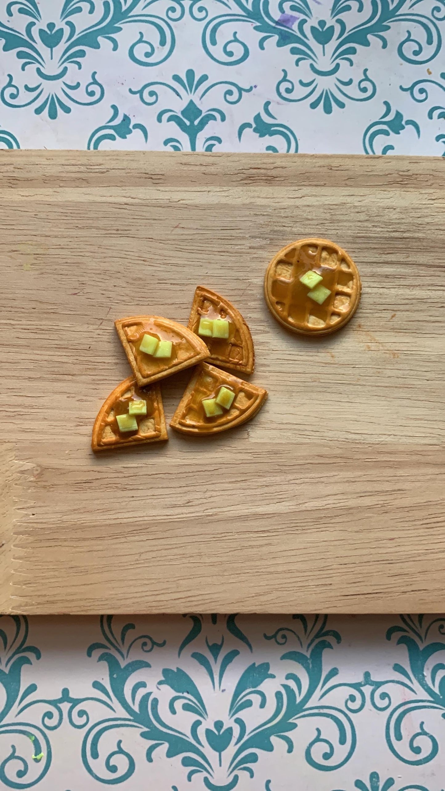 Miniature Waffle Cutter Set for Polymer Clay | Mini Food Collection