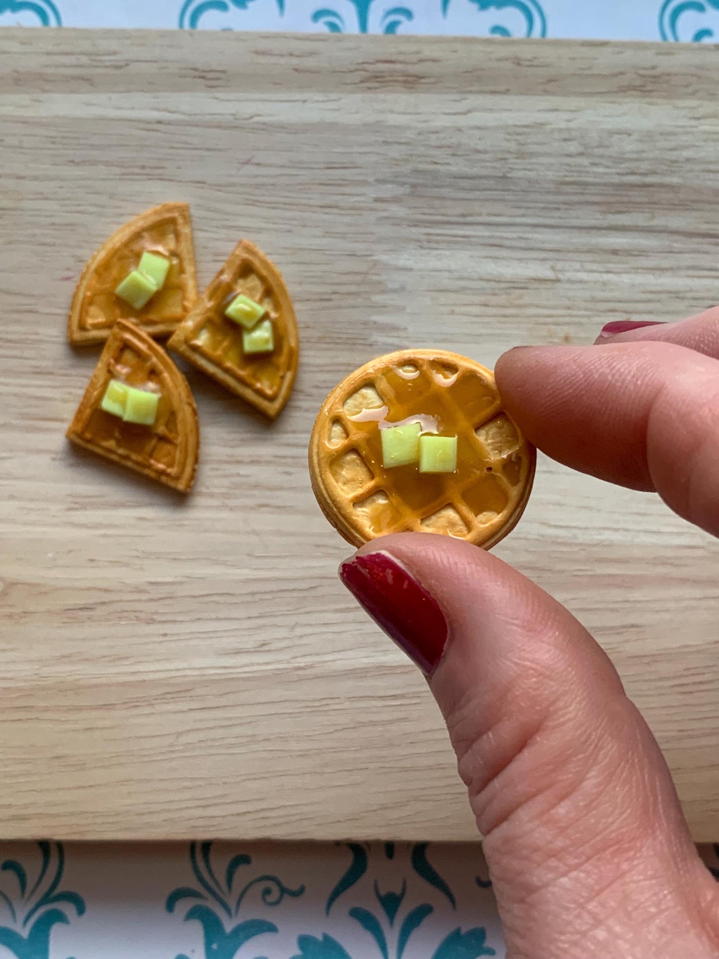 Miniature Waffle Cutter Set for Polymer Clay | Mini Food Collection