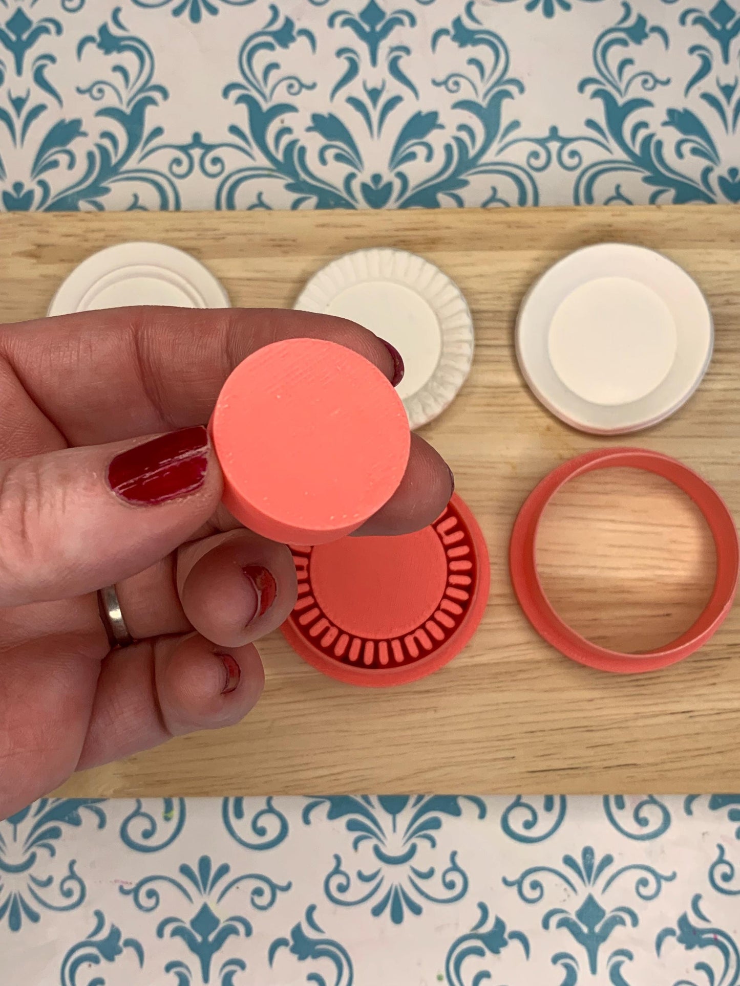 Miniature Plate Cutter Set for Polymer Clay | Realistic Plate Maker Tool