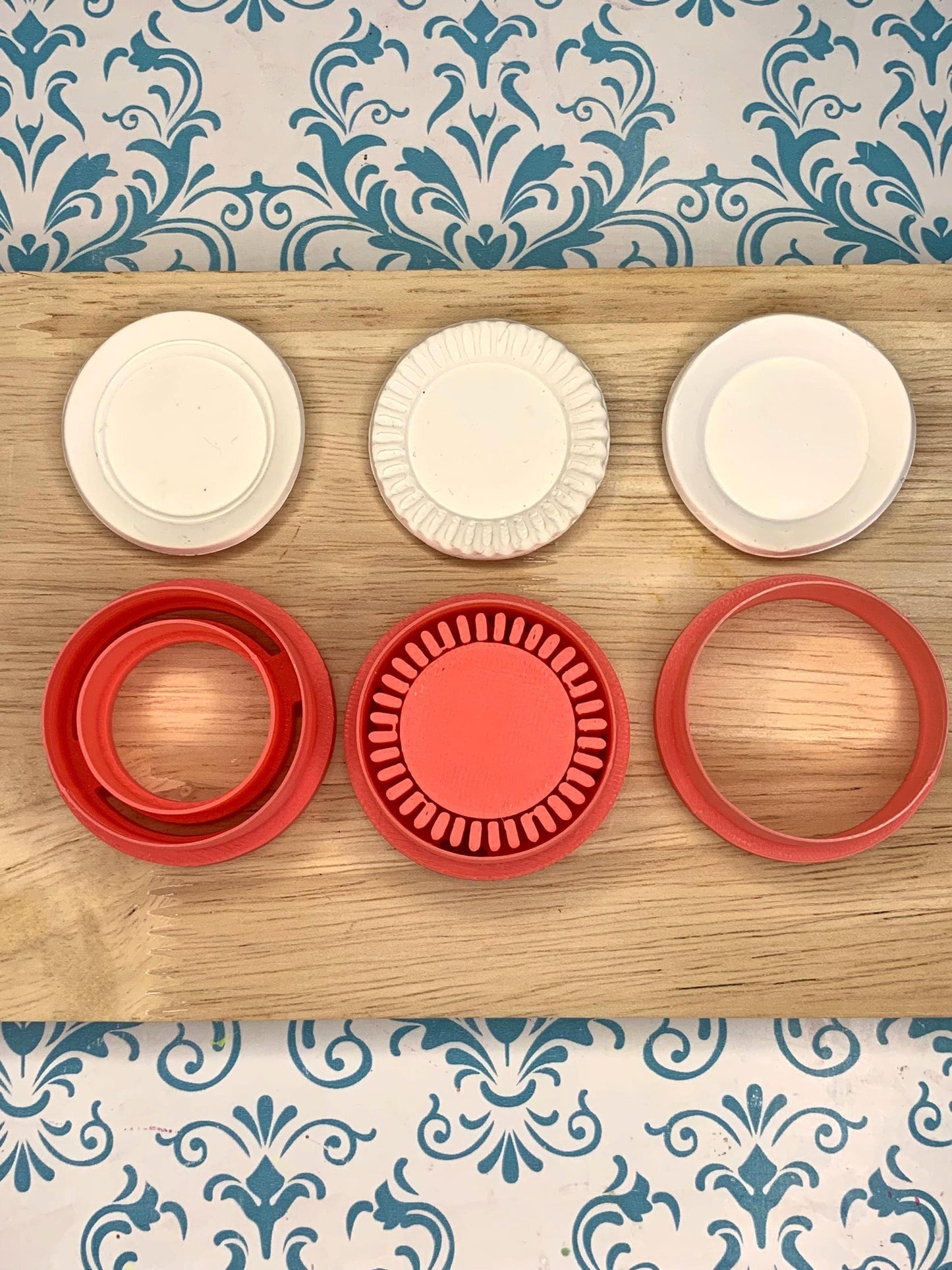 Miniature Plate Cutter Set for Polymer Clay | Realistic Plate Maker Tool