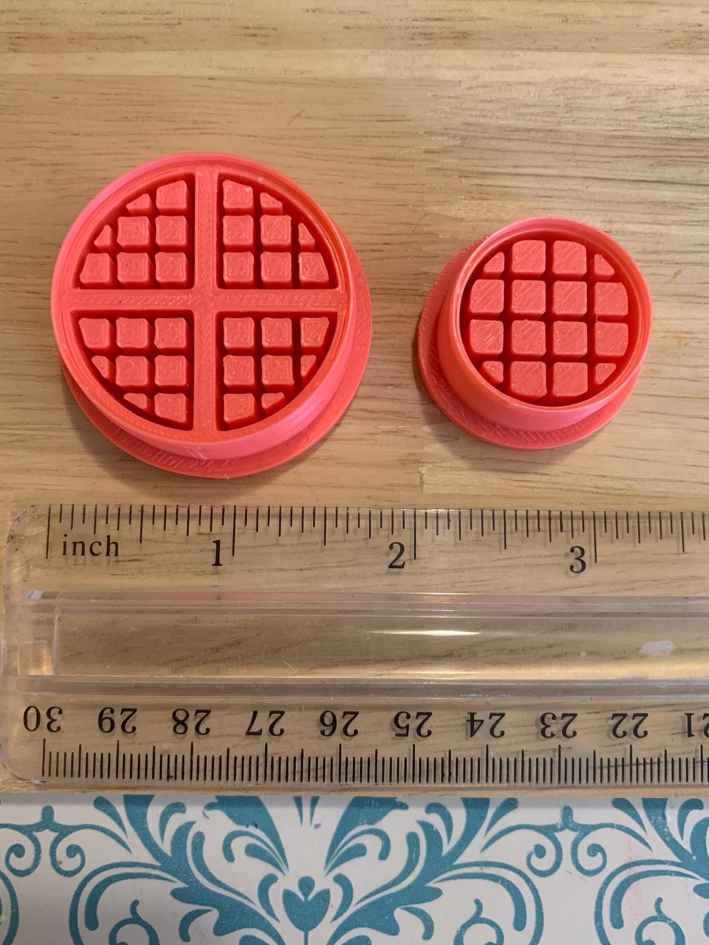 Miniature Waffle Cutter Set for Polymer Clay | Mini Food Collection