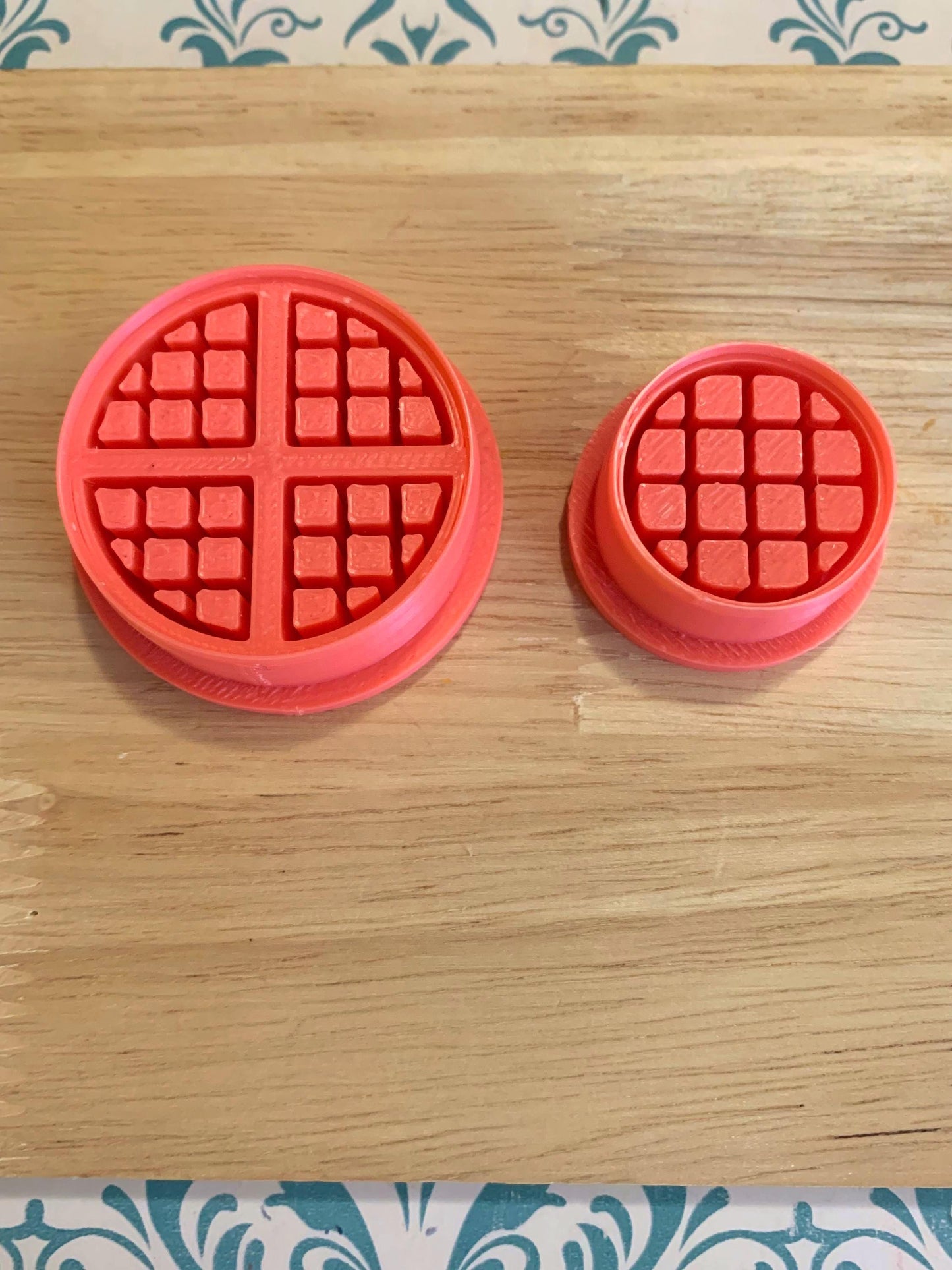 Miniature Waffle Cutter Set for Polymer Clay | Mini Food Collection