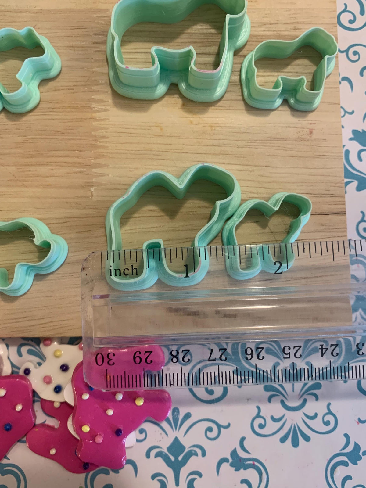 Nostalgic Frosted Animal Cracker Cutter Set for Polymer Clay | Mini Food Collection