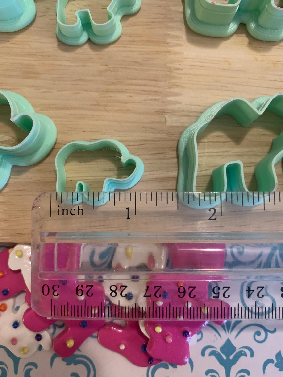 Nostalgic Frosted Animal Cracker Cutter Set for Polymer Clay | Mini Food Collection