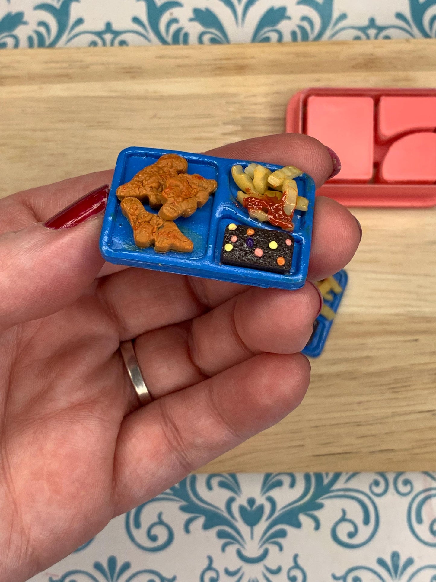 Nostalgic Lunch Tray Cutter Set for Polymer Clay | Mini Food Cutters