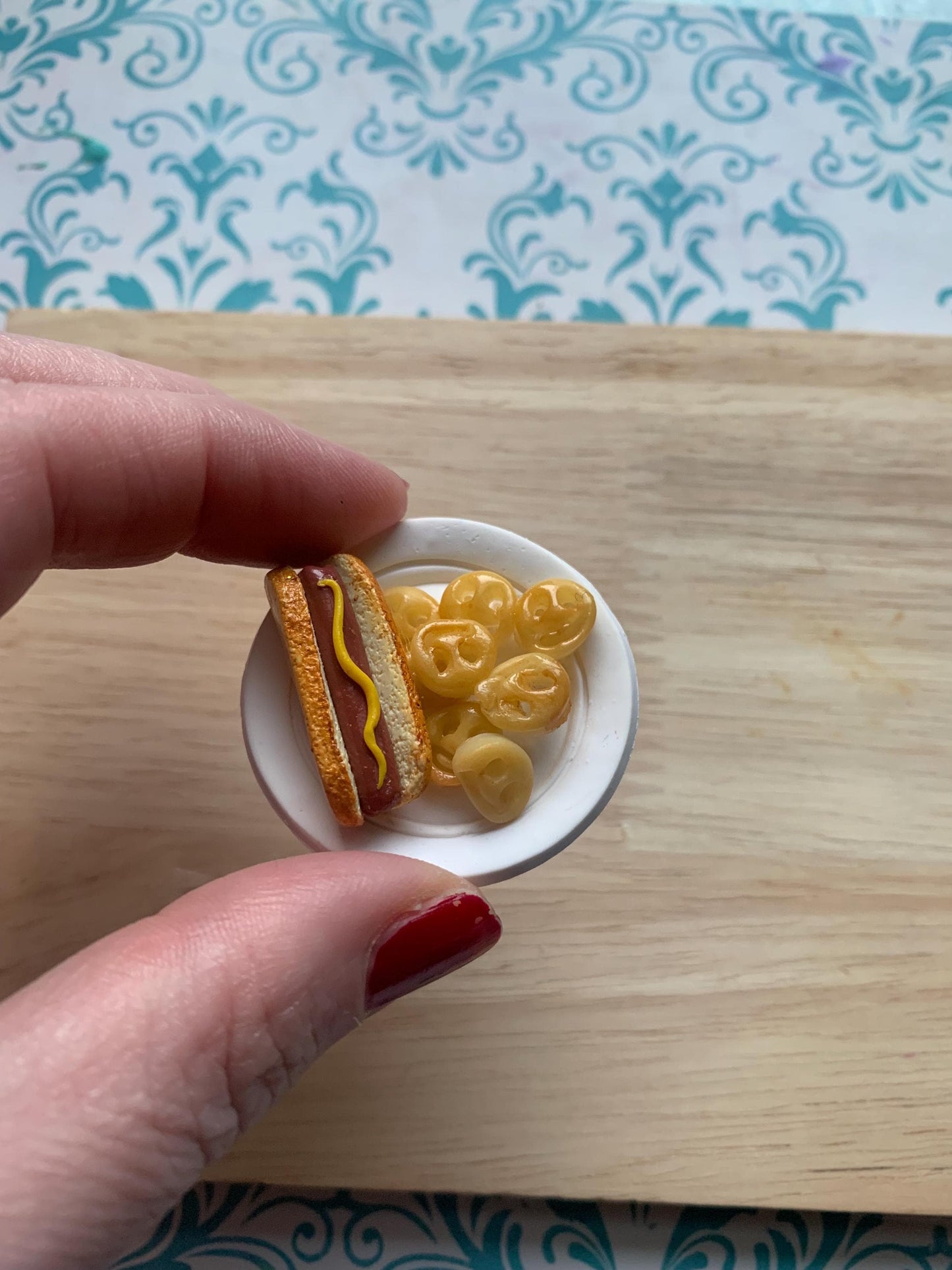 Mini Food Collection Bundle for Polymer Clay | Lunch Tray, Sandwich & Hot Dog Kits