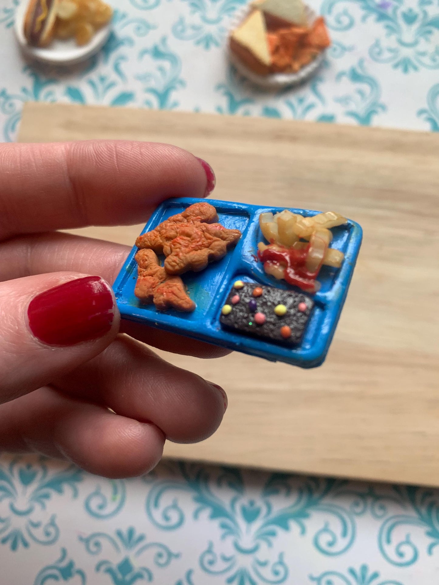Mini Food Collection Bundle for Polymer Clay | Lunch Tray, Sandwich & Hot Dog Kits