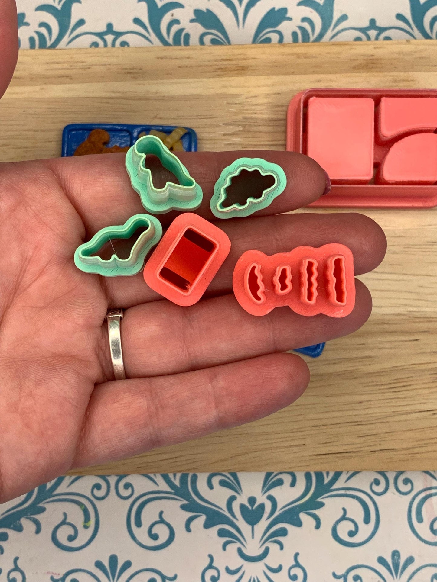 Mini Food Collection Bundle for Polymer Clay | Lunch Tray, Sandwich & Hot Dog Kits