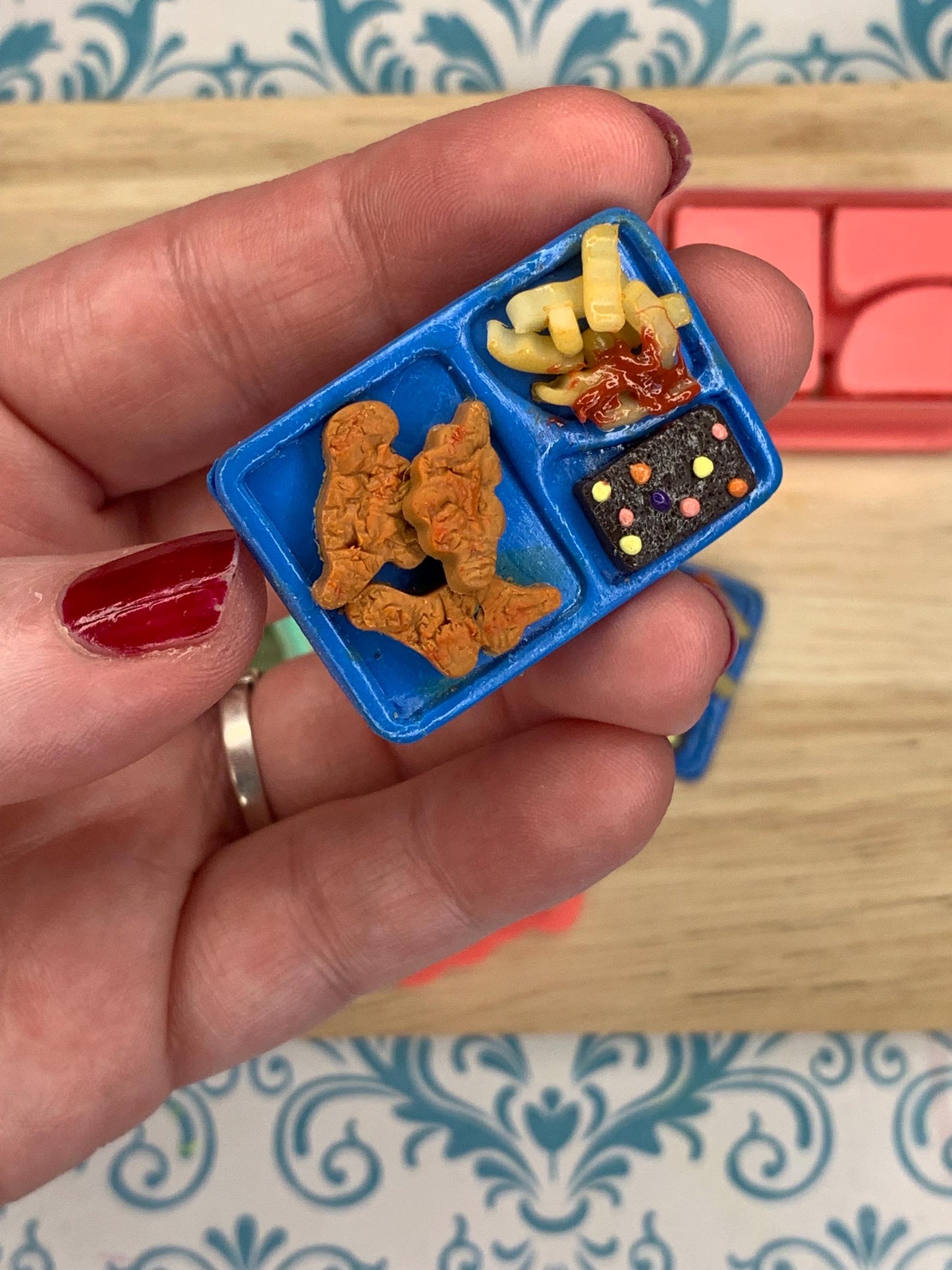 Mini Food Collection Bundle for Polymer Clay | Lunch Tray, Sandwich & Hot Dog Kits