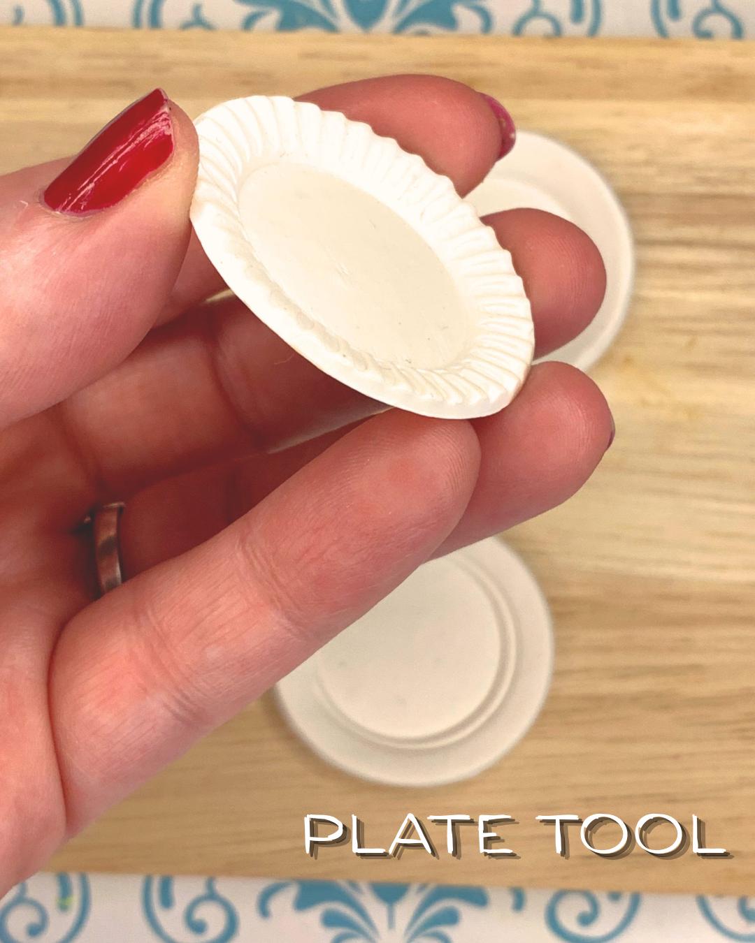 Miniature Plate Cutter Set for Polymer Clay | Realistic Plate Maker Tool