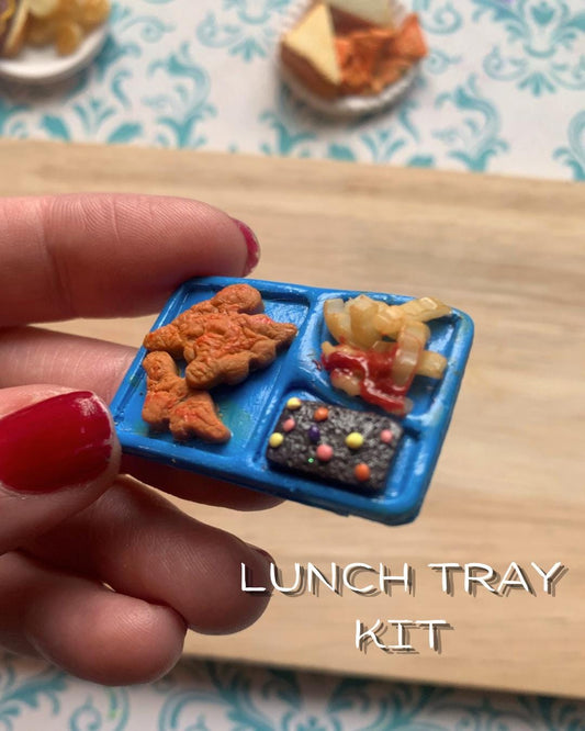 Nostalgic Lunch Tray Cutter Set for Polymer Clay | Mini Food Cutters