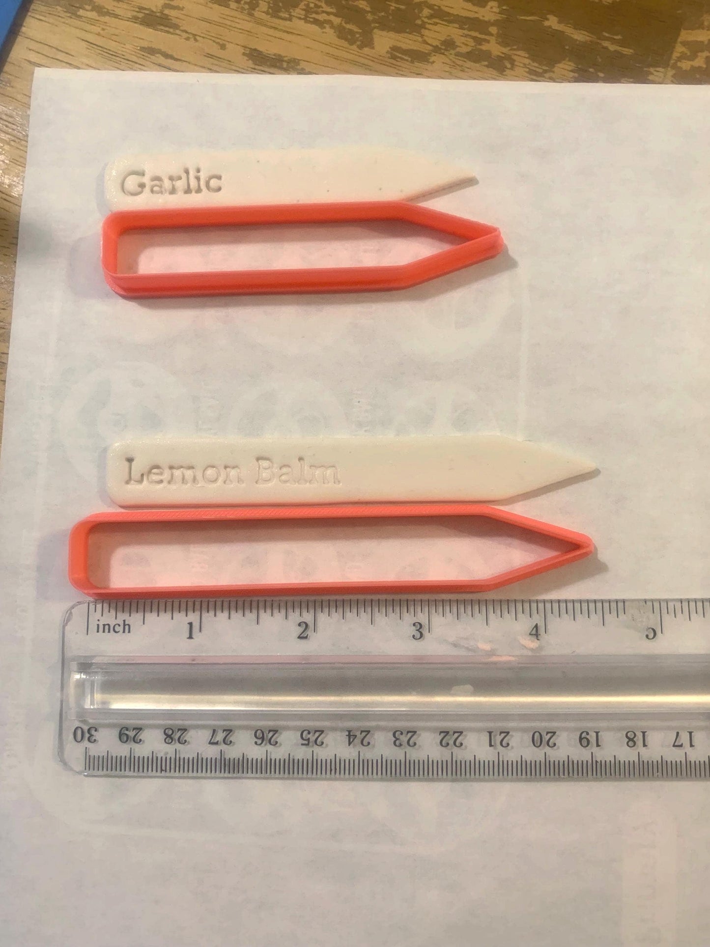 28 Plant Name Stamps w/ 2 Stake Cutters for Polymer Clay | Botanical Cutters