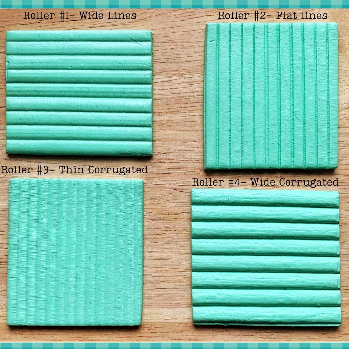 Essential Line Texture Pack | 4 Polymer Clay Texture Rollers