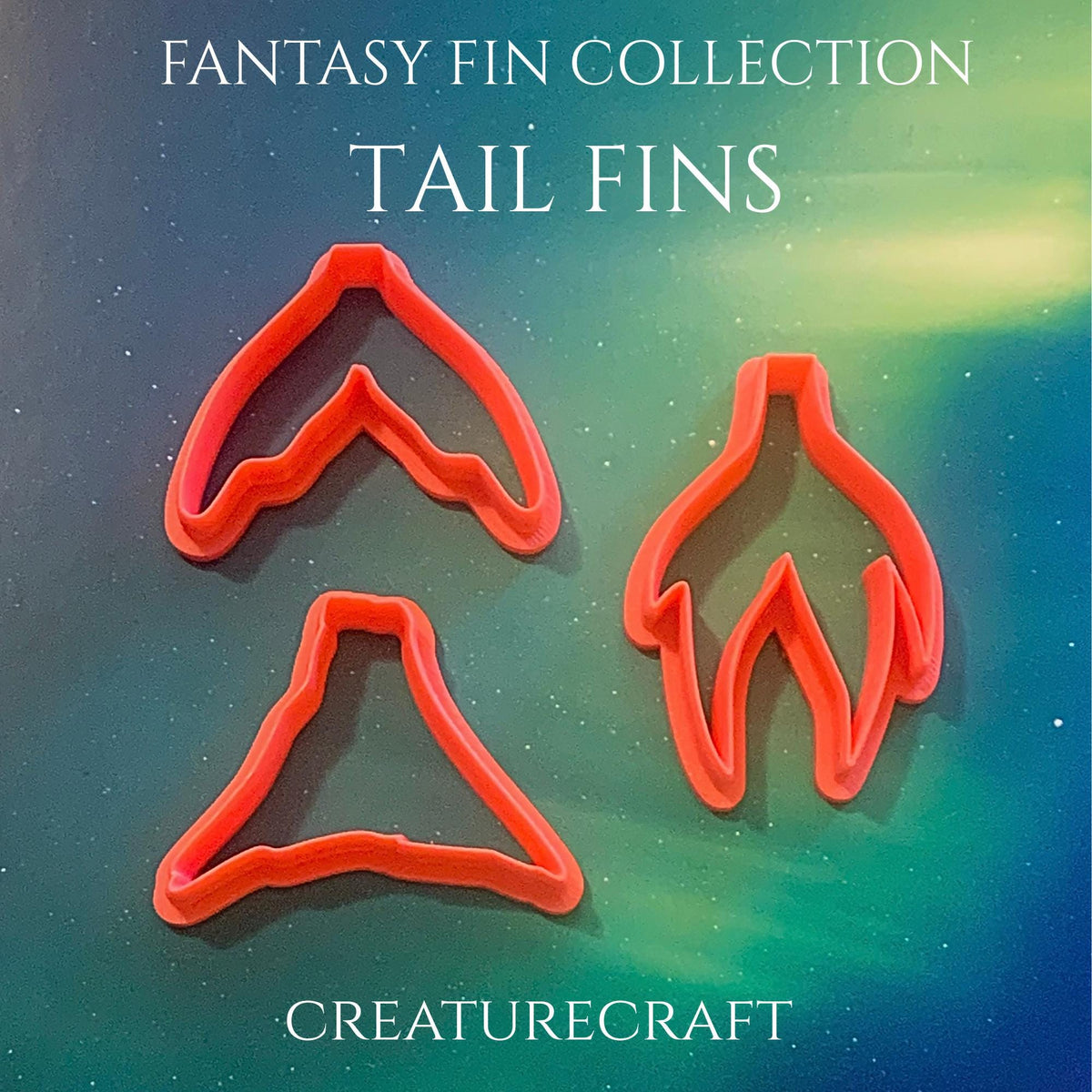 Fantasy Tail Fin Cutters | Sea Creature, Mermaid, Dragon Clay Sculpting Tools