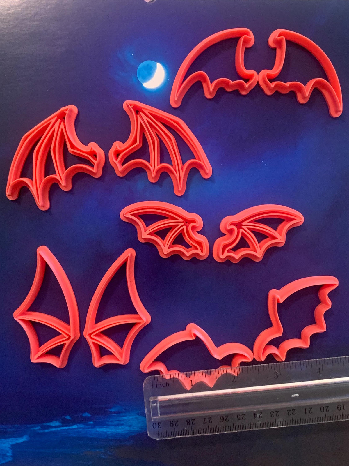 Mini Wing Cutter Set | 2 Inch Dragon & Fairy Wings | Polymer Clay Creature Making Tools | Creaturecraft