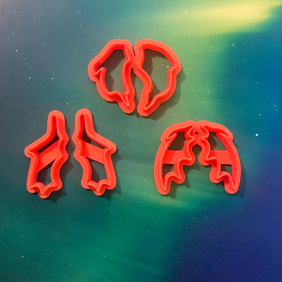 Fantasy Fin Cutters for Polymer Clay | Sea Creature, Dragon, Mermaid Tail Shapes