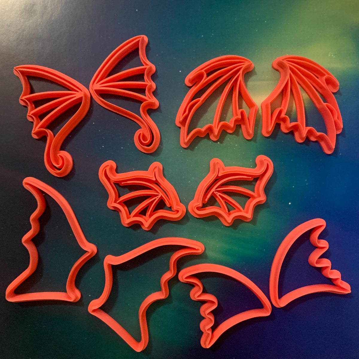 Sea Creature Wing Cutters | Sea Dragons, Mermaids, Creatures (Set of 5)
