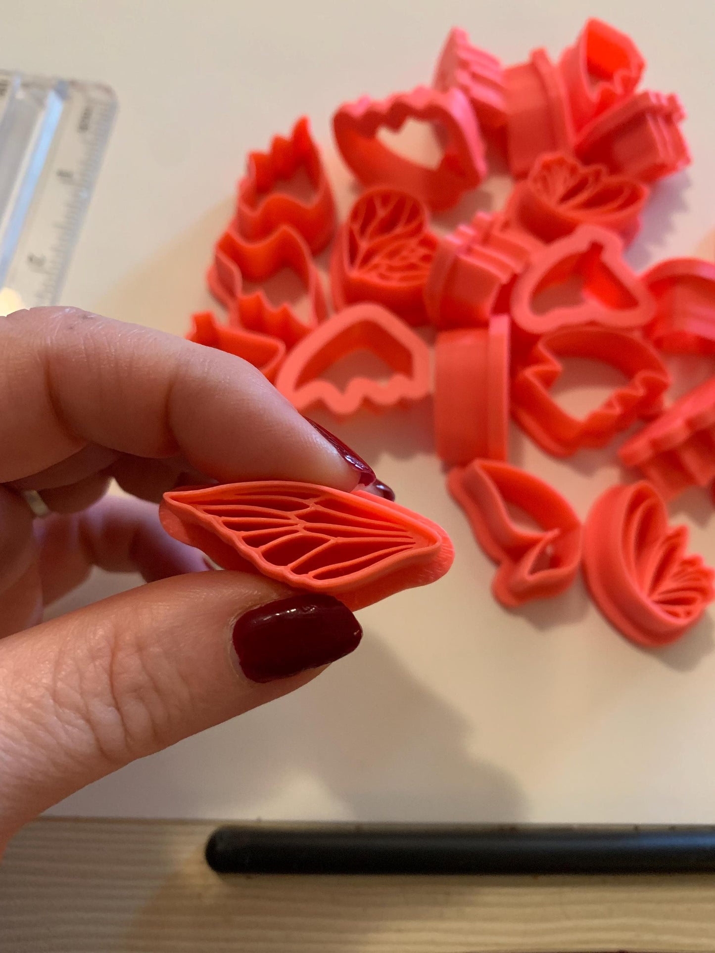 1-Inch Micro Wing Cutters | Polymer Clay Tools (Dragon, Fairy, Bat, Bug) | Fantasy Jewelry