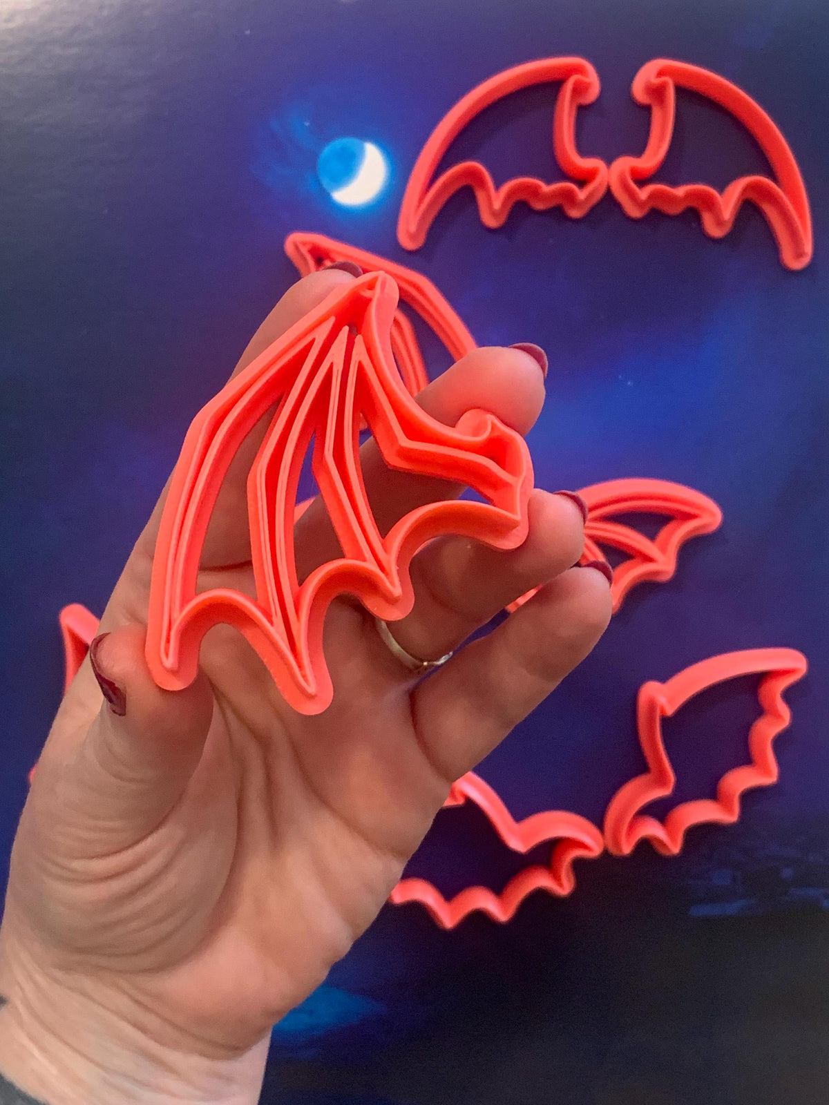 Dragon Wing Imprint Cutters | 7 Fantasy Pairs for Polymer Clay, Creaturecraft System
