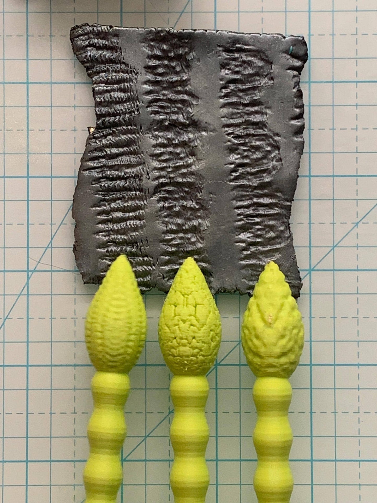 Polymer Clay Dragon Texture Sticks | 9 Fantasy Scale & Skin Texture Tools | Creaturecraft