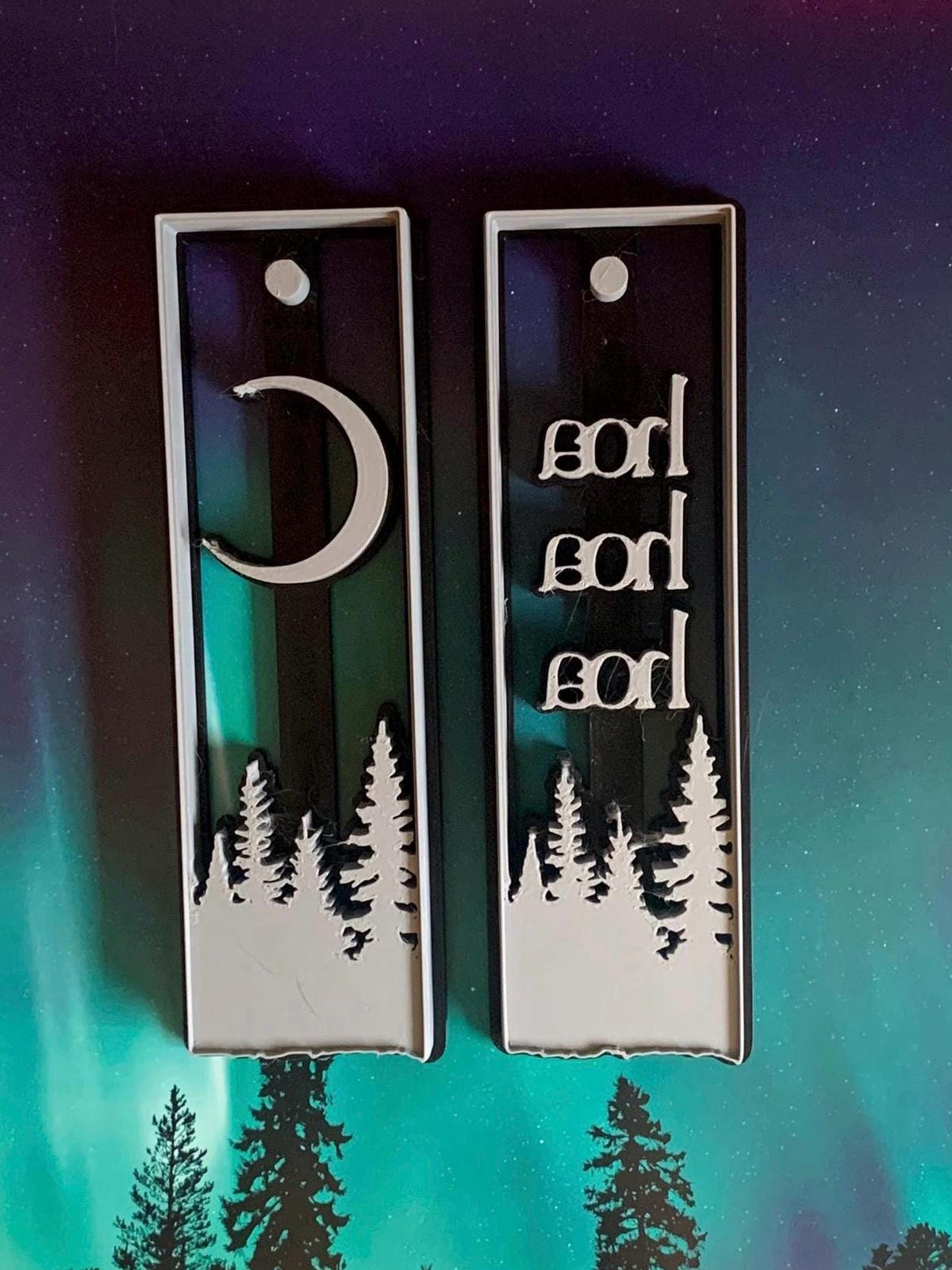 Twilight Inspired Bookmark Cutters for Polymer Clay, Forks Wolf Vampire Collection, hoa